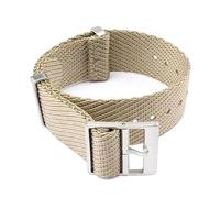 LCHASOP Correa De Reloj De 24 mm Con Bucle, Correa Trenzada De Una Sola Pieza, Hebilla De Acero Inoxidable, Repuesto Textil Elástico, Pulsera Deportiva Ajustable.,Caqui,24 mm