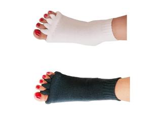 LCHENJIDG Calcetines de dos dedos divididos, calcetines de cinco dedos especiales para gimnasios, adecuados para yoga, ejercicio, fitness, corrección de pies y pulgares valgus, alivio del dolor