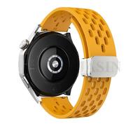 LCHJX 18 20 22 mm Correa de silicona magnética para reloj GT 5 46 mm 41 mm Banda deportiva transpirable para GT5 Pro GT4 GT3 GT2 Correa Watchands