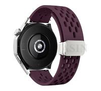 LCHJX 18 20 22 mm Correa de silicona magnética para reloj GT 5 46 mm 41 mm Banda deportiva transpirable para GT5 Pro GT4 GT3 GT2 Correa Watchands