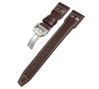 LCHJX 20 mm de 21 mm 22 mm Riverías de cuero real Fit para IWC Spitfire Big Pilot's Watch IW5009 Cowhide Strap