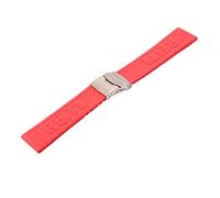 LCHJX Accesorios de reloj adecuados para la serie de correas de silicona de 22 a 24 mm, cierre plegable, correas de reloj para hombres y mujeres, 22mm