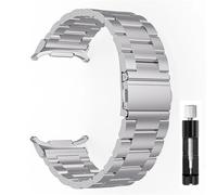 LCHJX Banda de acero inoxidable para Galaxy Watch Ultra 47 mm Metal de lujo sin correa Gaps para Galaxy Watch 7 Ultra Bracelet Watch Band