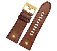 LCHJX Banda de reloj de cuero genuina para cinturón de reloj diesel DZ4476/4482 DZ7408 7406 4318 Coraja 22 24 26 26 mm Bandilla de muñeca de muñeca para hombres de gran tamaño