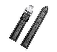 LCHJX Bandas de reloj de cuero con hebilla de despliegue para la banda Wtach para hombres y Women's Watch Starp 18 mm 19 mm 20 mm 22 mm 23 mm 24 mm