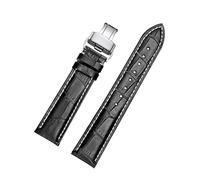 LCHJX Bandas de reloj de cuero con hebilla de despliegue para la banda Wtach para hombres y Women's Watch Starp 18 mm 19 mm 20 mm 22 mm 23 mm 24 mm