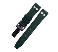 LCHJX Caucho FKM de Fkm Fluorubber de 22 mm con banda de vigilancia Rivet para la correa IWC Big Pilot Mark Portugieser Soft Wutband