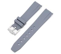 LCHJX Correa de goma curvada sin brecha para omega speedmaster band de reemplazo de la banda para hombres de 20 mm bandas de vigilancia siltle hebilla de oro hebilla rosa hebilla negra