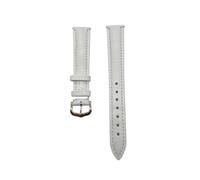 LCHJX Correa de reloj de cuero Compatible con Santos Solo Watchband Women Men's 12-20 mm Bracelet (hebilla de plata verde, 21 mm)