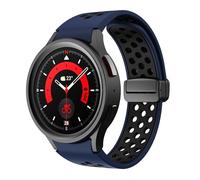 LCHJX Correa de silicona para Galaxy Watch 6 Classic 43 mm 47 mm 5pro 45 mm Banda de hebilla magnética para Galaxy Watch 6 5 4 40 mm 44 mm Watchs Watchs