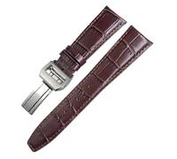 LCHJX Cuero auténtico cowhide hide watchband para IWC Portugieser Porotfino Family Pilot's Watches 20 mm 21 mm 22 mm Watch Strap Folling Filla plegable, 20mm, A