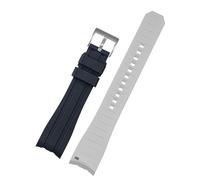 LCHJX Doble color para la correa de silicona de ciudadano Men Matrícula de relojes Arco de la bosque Arc Bank Bod Bode Belt 20 mm de 22 mm Bandas de vigilancia