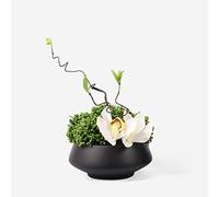 LCHJX Flor Artificial con jarrón de cerámica, Maceta de cerámica de Gel de sílice plantada Maceta, Ramo de decoración de jarrón de cerámica para el Centro