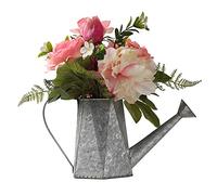 LCHJX Flores Artificiales con Juego de floreros, Flores Falsas, Flores secas, Flores de Seda, Rosas, Muebles de Sala de Estar, Flores Decorativas, Plantas en macetas Central de Mesa de la Oficina
