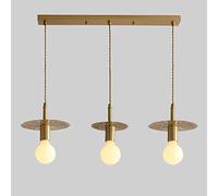 LCHJX Iluminación Colgante de 3 Luces, luz Colgante Ajustable de Lujo Moderna, lámpara Colgante de Techo Minimalista para Isla de Cocina, Granero, Comedor, Sala de Estar, anhelados