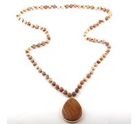 LCHJX Joya Bohemia Bohemia Stone Natural Stone Catina Colgante de caída a Juego para Mujeres Cuentas de Mujeres