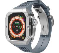 LCHJX Kit de actualización de la Banda de vigilancia de la aleación de Titanio+Banda de la Banda de Relojes para una Banda Ultra 2 49 mm, Banda de reemplazo de Marco de Metal para Hombres Estilo RM