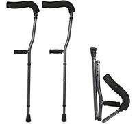 LCHJX Muletas de axila para Adultos Altura de Aluminio muletas Plegables portátiles Ajustables adecuadas para Adultos y Adolescentes Bastones de Edad Avanzada