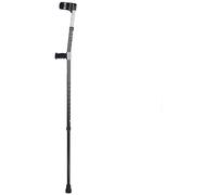 LCHJX Muletas del antebrazo Muletas Abiertas Negras Ajustables para Ancianos discapacitados discapacitados, Caminar con muletas fáciles con Mango, Aluminio liviano