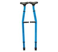 LCHJX Muletas para Adultos para la axila médica Pesada, Caminante de muletas de diseño en Negrita con Altura Ajustable, aleación de Aluminio de súper Carga de Carga, Dorado de Moda