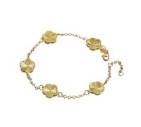 LCHJX Nuevo 2026 Pulsera de Flores de Cinco Hojas de 2026 Accesorios DE CLASTIVO DE LA CLAS del CLANTA DE LA CLACHA DE 18K Joyas de Lujo para Siempre