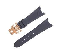 LCHJX Para bandas de vigilancia FKM FluorUrubber, Correa de accesorios para Nautilus Watchband 5711/5712 pulsera de interfaz original de 25-12 mm