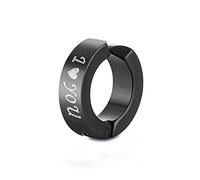 LCHJX Pendientes de Mujer, Pendientes de Acero Punk para Hombre, Piercing Falso, Calavera, Estrellas, Cruz, Amor, Clip en Pendientes, joyería Hiphop sin Perforaciones, Regalos para Novia, Esposa,