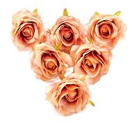 LCHJX Rosas artificiales para álbum de recortes, arcos de boda, flores secas, caja de caramelos, Navidad, rosas de seda falsas, cabeza para arreglos de boda, fiesta, decoración del hogar