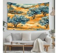 LCHMQ Olivar mediterráneo Tapiz Árboles en paisaje rústico Tapiz Decorativo Pared Tela Decorativa de Pared Para Dormitorio o Dormitorio 150x100cm