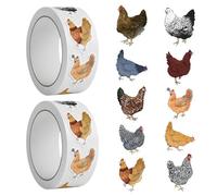 LCIEFKAE 1000 Piezas De Adhesivo De Pollo, Pegatinas Creativas De Sellado, Pegatinas Decorativas Divertidas, Adecuadas para Coleccionables, Sobres, Tarjetas De Felicitación.
