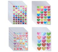 LCIEFKAE 2000 Piezas De Amor Pegatinas De Sello De Oro, Calcomanías para Niños, Pegatinas En Forma De Corazón, Pegatinas con Brillo, Pegatinas Hechas De Bricolaje, Pegatinas Decorativas para Niños.