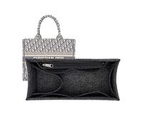 Lckaey Christian for Dior Book Tote Large Bag Organizer Insert Dior Book Tote Insert2008Black Grey-L