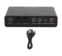 Lckiioy 1Set Tarjeta de Sonido Externa Reproducción Digital Modo de Grabación Digital Ordenador Tarjeta de Sonido Externa Adaptador de Audio para Karaoke ABS