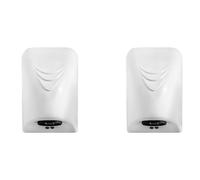Lckiioy 2X 600W Secador de Manos AutomáTico Calentador EléCtrico Secador de Manos de Viento MáQuina Secador de Manos de BañO de Hotel Equipo DoméStico Enchufe de la UE