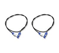 Lckiioy 2X Cable de Alimentación de de 1M para Haz de Luz con Cabezal Móvil 5R/7R Cable Powercon de Extensión de Luz con Cabezal Móvil