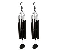 Lckiioy 2X Campanas de Viento Al Aire Libre Tono Profundo Grande 8 Tubos de Metal Campanas de Viento para El Jardín de Casa/Patio/Balcón Deco