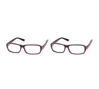Lckiioy 2X Gafas de Lente de Lleno de Negro para Mujer Hombre