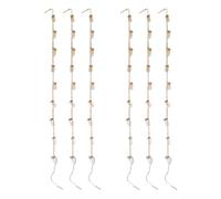 Lckiioy 2X JarróN de Cristal DecoracióN Estilo de Campanas de Viento, JarróN Colgante con Botella, Jalea, Botella de Vidrio, Cadena, DecoracióN, Colgante Grande