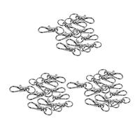 Lckiioy 30 Piezas de Broche de Metal Giratorio de Clips de Langosta para DIY de Bolsas Plateado