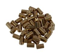 Lckiioy 50 piezas de metal hexagonal M3 tornillo hembra PCB separadores espaciadores 8 mm cuerpo