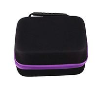 Lckiioy 6 colores caso 30 10 ml de perfume caja viaje portátil titular de transporte esmalte de uñas bolsa de almacenamiento púrpura