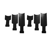 Lckiioy 6 Piezas Long Hair Highlighting Sectioning Board Barber Flat Top Paddle Board Comb para La del Cabello Teñido DIY Herramienta de Tinte de Peluquería (Negro)