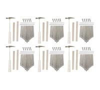Lckiioy 6X 17 Teclas Kalimba DIY Kit Thum Piano Piezas de Repuesto con Llaves Puente Tuning Hammer Kit Kalimba Accesorios