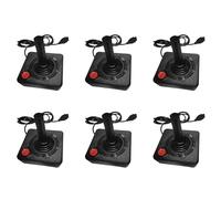 Lckiioy 6X Controlador de Joystick para Juegos para 2600 Game Rocker con Palanca de 4 VíAs y BotóN de AccióN Simple Gamepad Retro