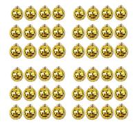 Lckiioy DecoracióN de Bola de Discoteca con Espejo de 48 Piezas, Efectos de IluminacióN para Fiestas o DJ, DecoracióN del Hogar, Accesorios de Escenario (2 Pulgadas, Dorado)