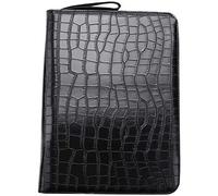 Lckiioy Estuche para BolíGrafos de Gran Capacidad de PU Color Negro 48 Ranuras Bolso para BolíGrafo Bolso para LáPiz