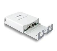 Lckiioy Extensor POE de 1 en 2 puertos de salida impermeable POE repetidor extensor de red 100Mbps IEEE802.3AF/AT para AP Extender 250 metros