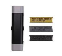 Lckiioy Kit de Borradores de Trastes para Guitarra,Limpiador de Pulido de Trastes, Herramientas Pulido de Trastes, BolíGrafo para Eliminar óXido Cuerdas de Guitarra(Grano 180 y 400 y 1000)