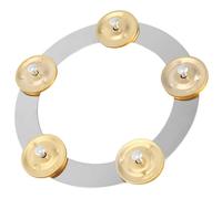 Lckiioy Rack Drum Hi-Hat Bell Metal Jazz Drum Steel Pandereta Instrumento Accesorios PercusióN