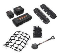 Lckiioy universal 8 unids/set decoración simulada maleta equipaje pala para TRX4 SCX10 90046 1/10 RC Accesorios de coche naranja